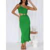 imageANRABESS Women Summer One Shoulder Sleeveless Maxi Dress Cutout Sexy Bodycon Semi Formal Dinner Date Vacation DressesGrass