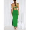 imageANRABESS Women Summer One Shoulder Sleeveless Maxi Dress Cutout Sexy Bodycon Semi Formal Dinner Date Vacation DressesGrass