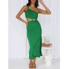 imageANRABESS Women Summer One Shoulder Sleeveless Maxi Dress Cutout Sexy Bodycon Semi Formal Dinner Date Vacation DressesGreen