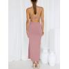 imageANRABESS Women Summer One Shoulder Sleeveless Maxi Dress Cutout Sexy Bodycon Semi Formal Dinner Date Vacation DressesPink