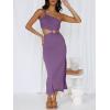 imageANRABESS Women Summer One Shoulder Sleeveless Maxi Dress Cutout Sexy Bodycon Semi Formal Dinner Date Vacation DressesPurple