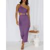 imageANRABESS Women Summer One Shoulder Sleeveless Maxi Dress Cutout Sexy Bodycon Semi Formal Dinner Date Vacation DressesPurple
