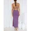 imageANRABESS Women Summer One Shoulder Sleeveless Maxi Dress Cutout Sexy Bodycon Semi Formal Dinner Date Vacation DressesPurple