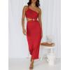 imageANRABESS Women Summer One Shoulder Sleeveless Maxi Dress Cutout Sexy Bodycon Semi Formal Dinner Date Vacation DressesRed
