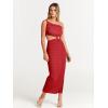 imageANRABESS Women Summer One Shoulder Sleeveless Maxi Dress Cutout Sexy Bodycon Semi Formal Dinner Date Vacation DressesRed