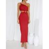 imageANRABESS Women Summer One Shoulder Sleeveless Maxi Dress Cutout Sexy Bodycon Semi Formal Dinner Date Vacation DressesRed