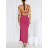imageANRABESS Women Summer One Shoulder Sleeveless Maxi Dress Cutout Sexy Bodycon Semi Formal Dinner Date Vacation DressesRose