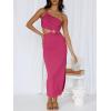 imageANRABESS Women Summer One Shoulder Sleeveless Maxi Dress Cutout Sexy Bodycon Semi Formal Dinner Date Vacation DressesRose