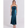 imageANRABESS Women Wedding Guest Maxi Dress Strapless Satin Tube Bodycon Backless Cocktail Formal Dresses 2025 FallDeep Blue