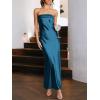 imageANRABESS Women Wedding Guest Maxi Dress Strapless Satin Tube Bodycon Backless Cocktail Formal Dresses 2025 FallDeep Blue