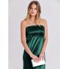 imageANRABESS Women Wedding Guest Maxi Dress Strapless Satin Tube Bodycon Backless Cocktail Formal Dresses 2025 FallDeep Green