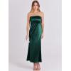 imageANRABESS Women Wedding Guest Maxi Dress Strapless Satin Tube Bodycon Backless Cocktail Formal Dresses 2025 FallDeep Green