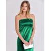 imageANRABESS Women Wedding Guest Maxi Dress Strapless Satin Tube Bodycon Backless Cocktail Formal Dresses 2025 FallGreen