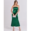 imageANRABESS Women Wedding Guest Maxi Dress Strapless Satin Tube Bodycon Backless Cocktail Formal Dresses 2025 FallGreen