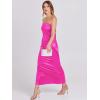 imageANRABESS Women Wedding Guest Maxi Dress Strapless Satin Tube Bodycon Backless Cocktail Formal Dresses 2025 FallHot Pink
