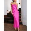 imageANRABESS Women Wedding Guest Maxi Dress Strapless Satin Tube Bodycon Backless Cocktail Formal Dresses 2025 FallHot Pink