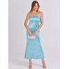 imageANRABESS Women Wedding Guest Maxi Dress Strapless Satin Tube Bodycon Backless Cocktail Formal Dresses 2025 FallLight Blue
