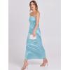 imageANRABESS Women Wedding Guest Maxi Dress Strapless Satin Tube Bodycon Backless Cocktail Formal Dresses 2025 FallLight Blue