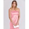 imageANRABESS Women Wedding Guest Maxi Dress Strapless Satin Tube Bodycon Backless Cocktail Formal Dresses 2025 FallPink