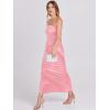 imageANRABESS Women Wedding Guest Maxi Dress Strapless Satin Tube Bodycon Backless Cocktail Formal Dresses 2025 FallPink