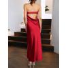 imageANRABESS Women Wedding Guest Maxi Dress Strapless Satin Tube Bodycon Backless Cocktail Formal Dresses 2025 FallRed