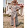imageANRABESS Womens 12 Sleeve Beach Wedding Guest Maxi Dresses 2025 Fall Wrap V Neck Boho Floral Flowy Slit Long Summer DressesConch