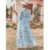 imageANRABESS Womens 12 Sleeve Beach Wedding Guest Maxi Dresses 2025 Fall Wrap V Neck Boho Floral Flowy Slit Long Summer DressesGreen Leaf Print