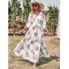 imageANRABESS Womens 12 Sleeve Beach Wedding Guest Maxi Dresses 2025 Fall Wrap V Neck Boho Floral Flowy Slit Long Summer DressesPalm Flor