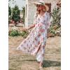 imageANRABESS Womens 12 Sleeve Beach Wedding Guest Maxi Dresses 2025 Fall Wrap V Neck Boho Floral Flowy Slit Long Summer DressesRed Flor