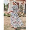 imageANRABESS Womens 12 Sleeve Beach Wedding Guest Maxi Dresses 2025 Fall Wrap V Neck Boho Floral Flowy Slit Long Summer DressesWhite Flor