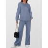 imageANRABESS Womens 2 Piece Lounge Sets Casual Travel Outfits Wide Leg Tracksuit Sweatsuits Matching Set 2025 Fall ClothesBlue