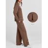 imageANRABESS Womens 2 Piece Lounge Sets Casual Travel Outfits Wide Leg Tracksuit Sweatsuits Matching Set 2025 Fall ClothesBrown