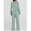 imageANRABESS Womens 2 Piece Lounge Sets Casual Travel Outfits Wide Leg Tracksuit Sweatsuits Matching Set 2025 Fall ClothesGreen