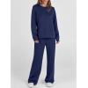 imageANRABESS Womens 2 Piece Lounge Sets Casual Travel Outfits Wide Leg Tracksuit Sweatsuits Matching Set 2025 Fall ClothesNavy Blue