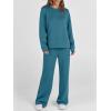 imageANRABESS Womens 2 Piece Lounge Sets Casual Travel Outfits Wide Leg Tracksuit Sweatsuits Matching Set 2025 Fall ClothesTeal