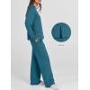 imageANRABESS Womens 2 Piece Lounge Sets Casual Travel Outfits Wide Leg Tracksuit Sweatsuits Matching Set 2025 Fall ClothesTeal