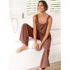 imageANRABESS Womens 2 Piece Outfits Linen Pants Jumpsuit Matching Lounge Set Casual Summer Beach Vacation Trendy ClothesBrown
