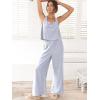 imageANRABESS Womens 2 Piece Outfits Linen Pants Jumpsuit Matching Lounge Set Casual Summer Beach Vacation Trendy ClothesLight Blue