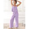 imageANRABESS Womens 2 Piece Outfits Linen Pants Jumpsuit Matching Lounge Set Casual Summer Beach Vacation Trendy ClothesPurple