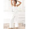 imageANRABESS Womens 2 Piece Outfits Linen Pants Jumpsuit Matching Lounge Set Casual Summer Beach Vacation Trendy ClothesWhite