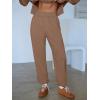 imageANRABESS Womens 2 Piece Outfits Lounge Sets Cropped Sweatshirt ampamp Joggers Fashion Sweatsuit Sweat Set 2025 Fall Travel OutfitsCamel