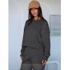 imageANRABESS Womens 2 Piece Outfits Lounge Sets Cropped Sweatshirt ampamp Joggers Fashion Sweatsuit Sweat Set 2025 Fall Travel OutfitsDark Grey