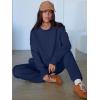 imageANRABESS Womens 2 Piece Outfits Lounge Sets Cropped Sweatshirt ampamp Joggers Fashion Sweatsuit Sweat Set 2025 Fall Travel OutfitsNavy Blue