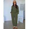 imageANRABESS Womens 2 Piece Outfits Lounge Sets Cropped Sweatshirt ampamp Joggers Fashion Sweatsuit Sweat Set 2025 Fall Travel OutfitsOlive