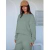 imageANRABESS Womens 2 Piece Outfits Lounge Sets Cropped Sweatshirt ampamp Joggers Fashion Sweatsuit Sweat Set 2025 Fall Travel OutfitsPea Green