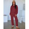 imageANRABESS Womens 2 Piece Outfits Lounge Sets Cropped Sweatshirt ampamp Joggers Fashion Sweatsuit Sweat Set 2025 Fall Travel OutfitsWine Red