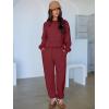 imageANRABESS Womens 2 Piece Outfits Lounge Sets Cropped Sweatshirt ampamp Joggers Fashion Sweatsuit Sweat Set 2025 Fall Travel OutfitsWine Red