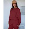 imageANRABESS Womens 2 Piece Outfits Lounge Sets Cropped Sweatshirt ampamp Joggers Fashion Sweatsuit Sweat Set 2025 Fall Travel OutfitsWine Red