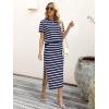 imageANRABESS Womens 2 Piece Outfits Striped Sweater Skirt Sets 2025 Summer Casual Short Sleeve Pullover Tops Travel Midi DressBlue White