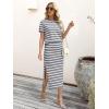imageANRABESS Womens 2 Piece Outfits Striped Sweater Skirt Sets 2025 Summer Casual Short Sleeve Pullover Tops Travel Midi DressGrey White